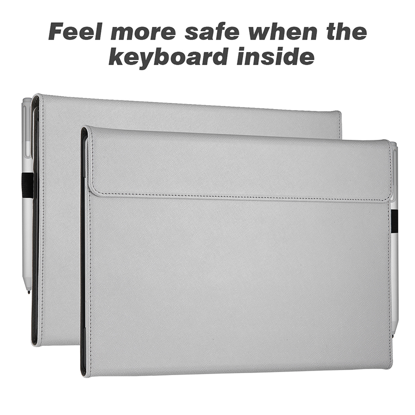 Case for 12.3 Inch Microsoft Surface Pro 7 Plus, Surface Pro 7, Surface Pro 6, Pro 5, Pro 4, Pro 3 - Portfolio Business Cover, Compatible with Type Cover Keyboard